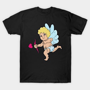 Retro Vintage Grunge Valentine's Day Cupid T-Shirt